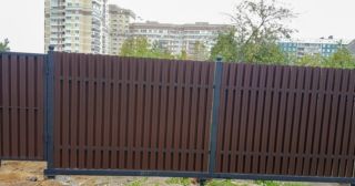 Купить распашные ворота из штакетника Красный Сулин, цена от 2706 руб.